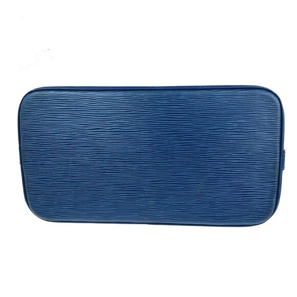 Auth LOUIS VUITTON LV Alma Hand Bag Epi Leather Blue GHW France - Picture 8 of 16